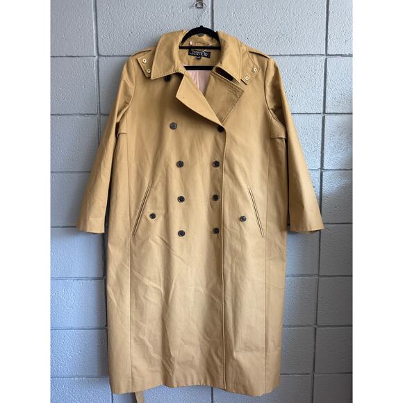 KATIENYC J.Crew New Long Icon Trench Cotton Coat size 20 - Picture 2 of 4